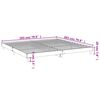 vidaXL Bed Frame without Mattress High Gloss White 200x200 cm