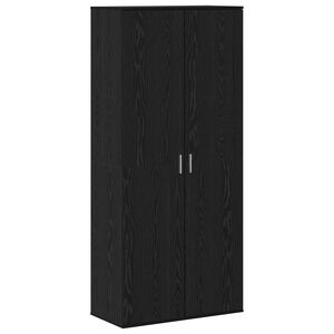 vidaXL Highboard 80 x 39 x 178 cm Engineered Wood Black Oak
