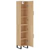 vidaXL Highboard Sonoma Oak 34.5x34x180 cm Engineered Wood