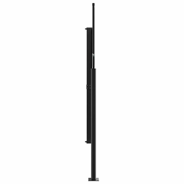 vidaXL Retractable Side Awning Black 160x600 cm