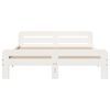 vidaXL Bed Frame without Mattress White 160x200 cm Solid Wood Pine