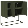 vidaXL Highboard Olive Green 100.5x39x107 cm Steel