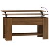 vidaXL Coffee Table Brown Oak 101x49x52 cm Engineered Wood