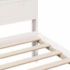 vidaXL Bed Frame with Headboard White 90 x 190 cm Engineered Wood