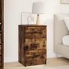 vidaXL Bedside Cabinet Smoked oak 38 x 38 x 66 cm Engineered wood