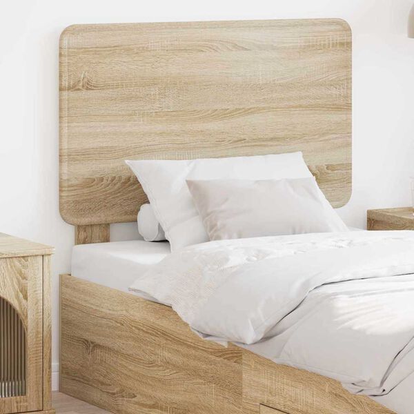 vidaXL Headboard with Headboard Sonoma Oak 75 cm Engineered wood