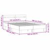 vidaXL Bed Frame with LED Sonoma 137 x 190 cm Engineered Wood