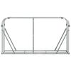 vidaXL Log Holder Silver 180x45x100 cm Galvanised Steel