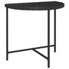 vidaXL Garden Table | Black | Poly rattan | Medium | Durable | Garden Table