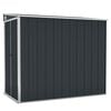 vidaXL Garden Shed | Anthracite | Galvanised steel | 118x194x178 cm