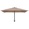 vidaXL Garden Parasol Taupe 248.5 x 247.5 x 160 cm Fabric
