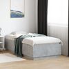 vidaXL Bed Frame without Mattress Concrete Grey 75x190 cm Small Single