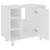 vidaXL 3 Piece Bathroom Furniture Set White Engineered Wood