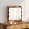 vidaXL Vanity Mirror Rectangular with Mirror Old Wood 60 x 55 x 18 cm
