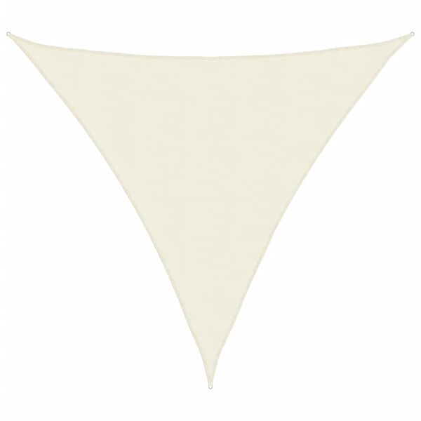 vidaXL Sunshade Sail Oxford Fabric Triangular 6x6x6 m Cream