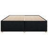 vidaXL Bed Frame without Mattress Black&nbsp;Super King Fabric