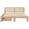 vidaXL Bed Frame without Mattress 160x200 cm Solid Wood Pine