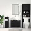 vidaXL Bathroom Cabinet Black Oak 80 x 33 x 60 cm Engineered Wood
