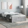 vidaXL Bed Frame without Mattress Concrete Grey 120x200 cm