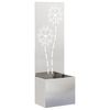 vidaXL Garden Privacy Screen Sliver 50 x 32 x 150 cm Stainless steel