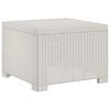 vidaXL 1-Seater Garden Sofa Rattan Look PP White