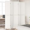 vidaXL Room Divider&nbsp;5 Panels White Solid Wood Paulownia