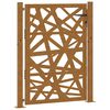 vidaXL Garden Gate 100x125 cm Weathering Steel Light Design