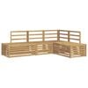 vidaXL Outdoor Sofa Set 4 Piece White Solid Acacia Wood