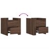 vidaXL Bedside Cabinet Brown Oak 45x50x50 cm Engineered Wood