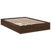 vidaXL Bed Frame with Drawers without Mattress Brown Oak 140x190 cm