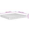 vidaXL Foam Mattress Medium Soft 180x200 cm
