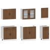 vidaXL 7 Piece Kitchen Cabinet Set Lucca Brown Oak Engineered Wood