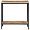 vidaXL Console Table 70x35x70 cm Solid Rough Wood Mango