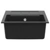 vidaXL Sink Black 620 x 500 mm 80% Quartz and 20% Resin