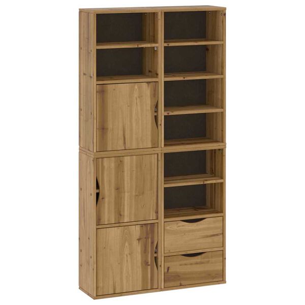 vidaXL Side Cabinets 4 pcs "ODDA" 40x24x79 cm Solid Wood Pine