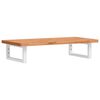 vidaXL Basin Shelf Wall Mounted Steel and Solid Wood Beech