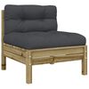 vidaXL 7 Piece Garden Sofa Set with Cushions Impregnated Wood Pine