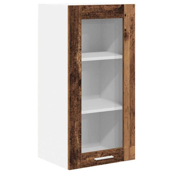 vidaXL Hanging Cabinet Old Wood 40 x 31 x 80 cm Engineered Wood