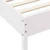 vidaXL Bookcase Bed without Mattress White 90x190 cm Solid Wood Pine