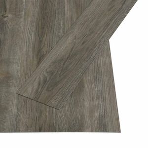 vidaXL Self-adhesive Flooring Plank 32 pcs Grey and Brown 4.46 m&sup2; PVC