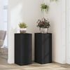 vidaXL Plant Stands 2 pcs Black 30x30x70 cm Engineered wood