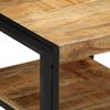 vidaXL Coffee Table 50x50x38 cm Solid Rough Wood Mango