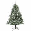 vidaXL Artificial Christmas Tree with 300 LEDs with Stand Green 210 cm