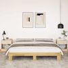 vidaXL Bed Frame without Mattress 180x200 cm Solid Wood Oak