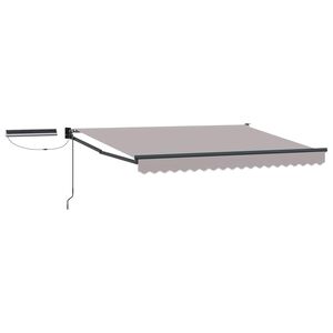 vidaXL Electric Retractable Awning Light Grey and Anthracite 2.5 x 2 m