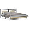 vidaXL Bed Frame without Mattress Sonoma Oak 160x200 cm Engineered Wood