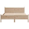vidaXL Bed Frame without Mattress 120x190 cm Small Double Solid Wood Pine
