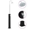 vidaXL Solar Shower Black 214 cm 20 L