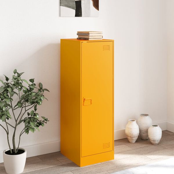 vidaXL Sideboard Mustard Yellow 34.5x39x107 cm Steel