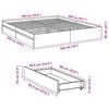 vidaXL Bed Frame with Drawers without Mattress Sonoma Oak 180x200 cm Super King